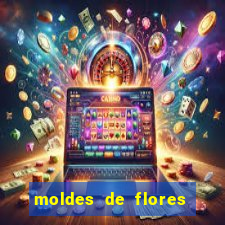 moldes de flores gigantes para imprimir